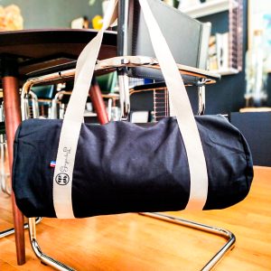Sac polochon marin éco-responsable en toile fabriqué en France. Gaga de L à Auxerre.