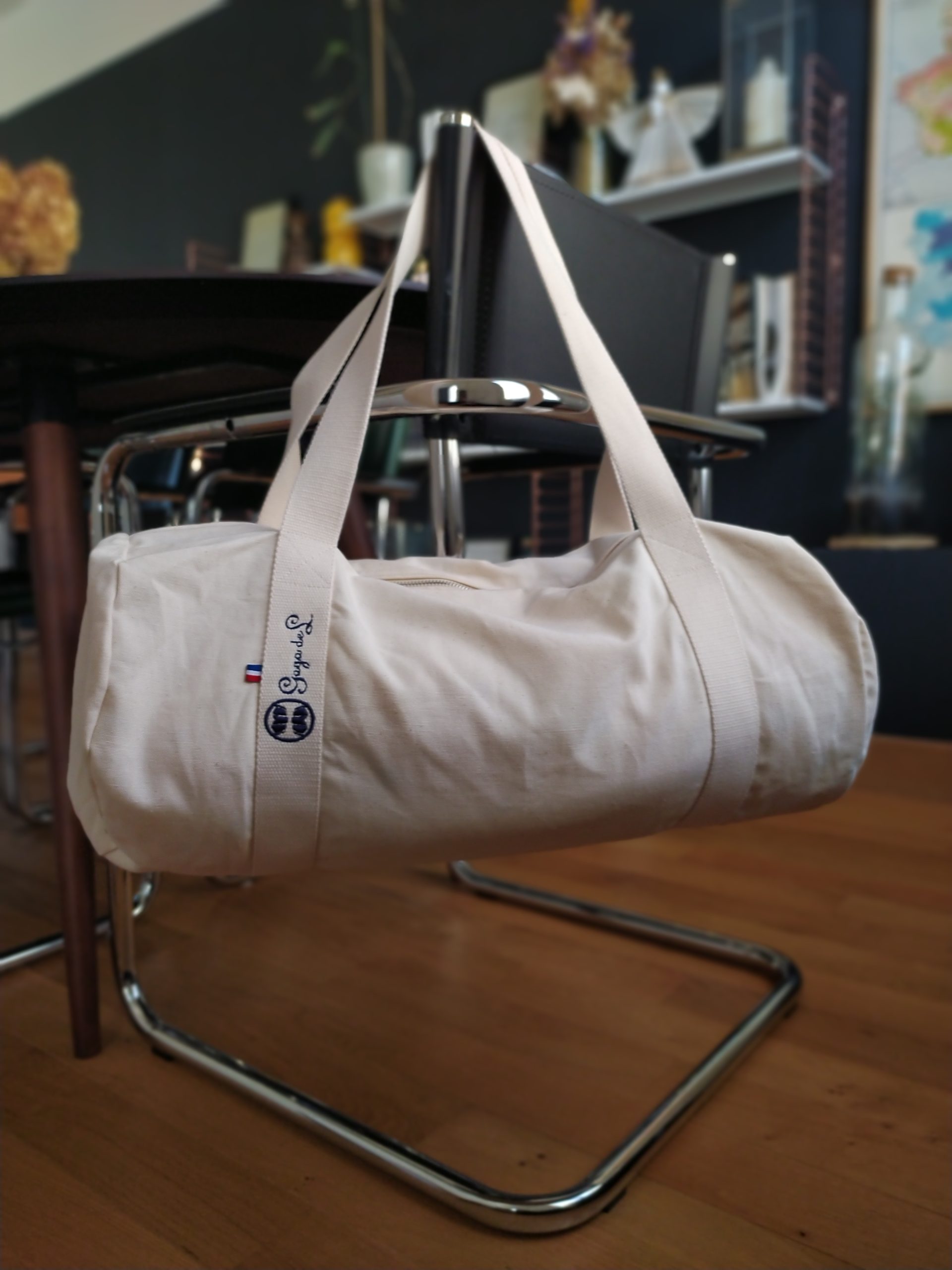Sac Polochon / Marin en Toile résistante- Fabriqué en France - Broderie Auxerre – Image 2
