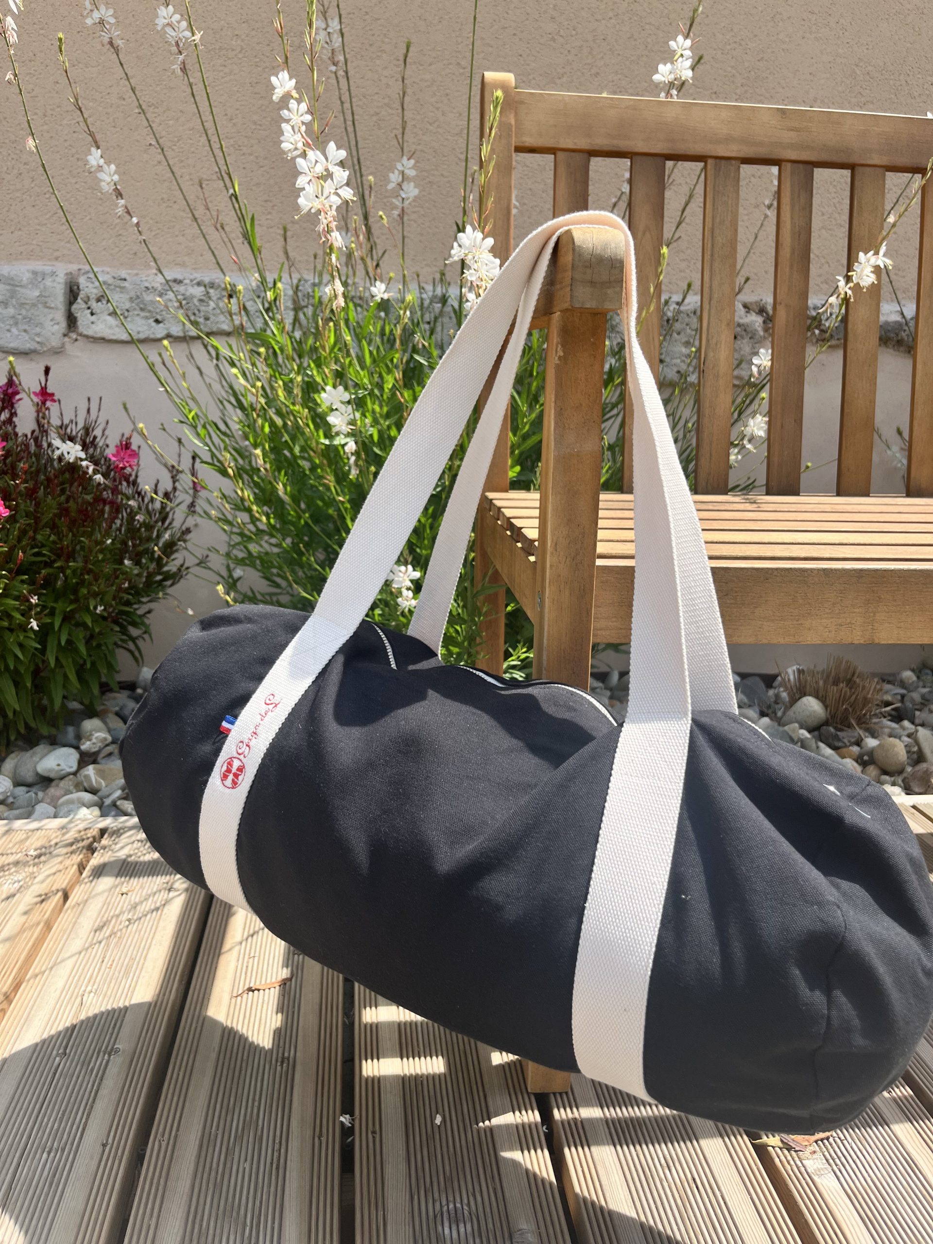 Sac Polochon / Marin en Toile résistante- Fabriqué en France - Broderie Auxerre – Image 4
