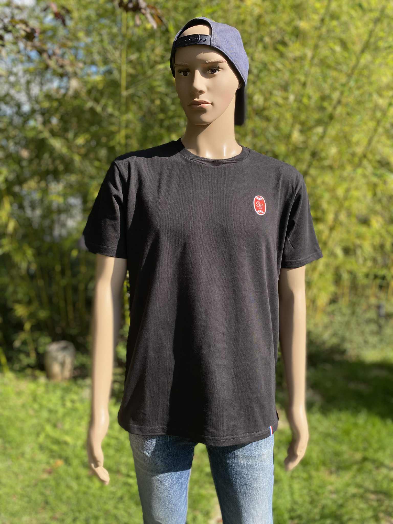 T-Shirt Unisexe coton bio - Fabriqué en France - Broderie Auxerre - Modèle TRISTAN – Image 6