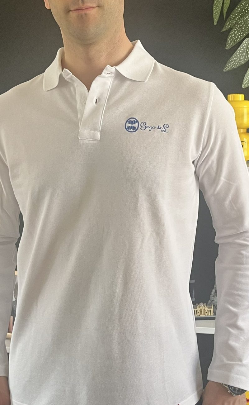 Polo homme maille piquée coton bio Gaspard fabriqué en France. Gaga de L à Auxerre.