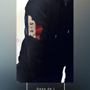 Sweat à capuche zippé Léon homme éco-responsable. Fabriqué en France. Gaga de L à Auxerre.