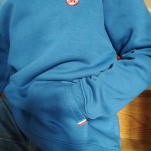 Sweat capuche molleton enfant garçon et fille; unisexe. éco-responsable et fabriqué en France. Gaga de L à Auxerre.